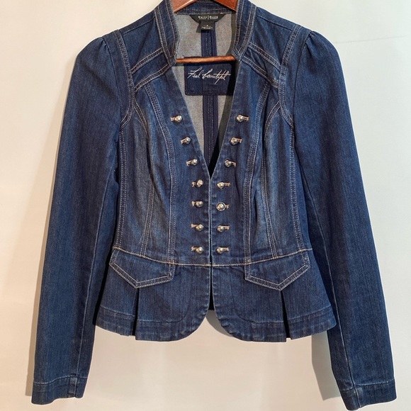 White House Black Market Jackets & Blazers - White House/Black market - military jean jacket. Size 4